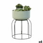 Vinthera Soporte con Macetero Moa Verde 20x20x30 cm (6 Unidades)