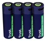 Trust Pack de 4 Pilas AA Recargables 25631 - 1700 mAh con Carga por USB-C (Hasta 800 ciclos, Blister)