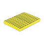 DeLOCK 18303 Clips marcadores de cables A-Z Amarillo 260 piezas