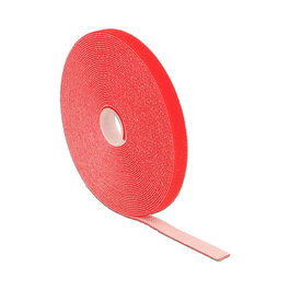 DeLOCK Klettband de velcro Rojo 13 mm x 10 m