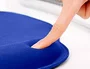 Q-connect Alfombrilla para Ratón con Reposamuñecas Ergonómico de Gel Color Azul 225x240x20 mm
