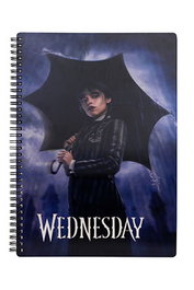 Lluvia Libreta Espiral Efecto 3D A4 Wednesday