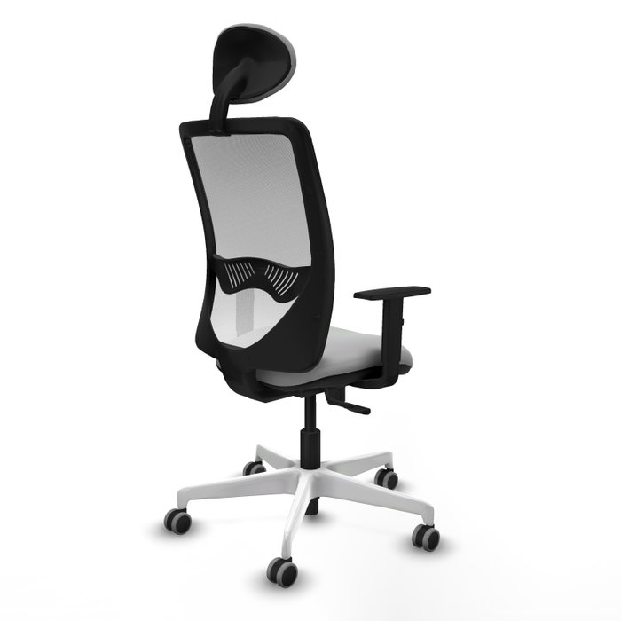 PIQUERAS Y CRESPO Silla de oficina Zulema con mecanismo Sincro, Gris claro y Blanco PIQUERAS Y CRESPO Silla de oficina Zulema con mecanismo Sincro, Gris claro y Blanco
