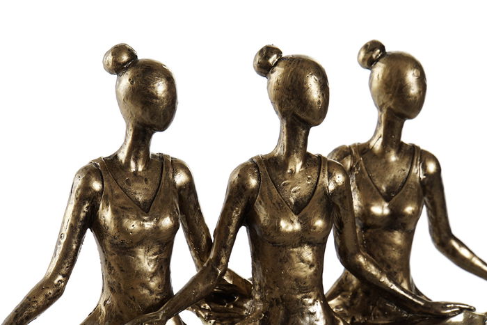 DKD Home Decor Figura Decorativa Romantico Bailarinas Cobrizo Dorado Resina 29 x 9 x 30.5 cm (4 Unidades) DKD Home Decor Figura Decorativa Romantico Bailarinas Cobrizo Dorado Resina 29 x 9 x 30.5 cm (4 Unidades)