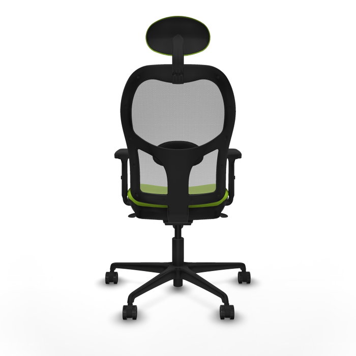 PIQUERAS Y CRESPO Silla de oficina Jorquera con mecanismo Sincro, Pistacho y Gris