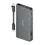 Aisens USB-C Dock 8 en 1 ASUC-8P015-GR Gris