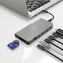 Aisens USB-C Dock 8 en 1 ASUC-8P015-GR Gris