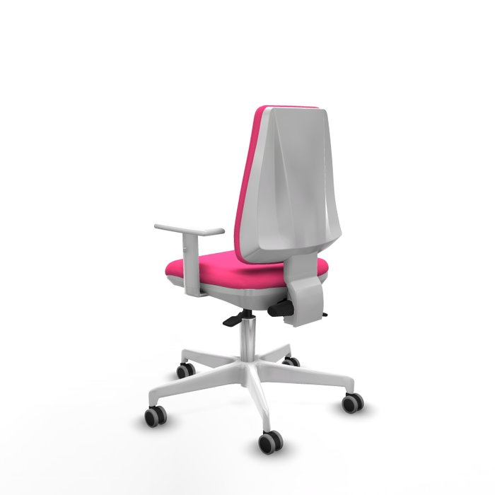 PIQUERAS Y CRESPO Silla de oficina Elche Rosa con mecanismo Asincro