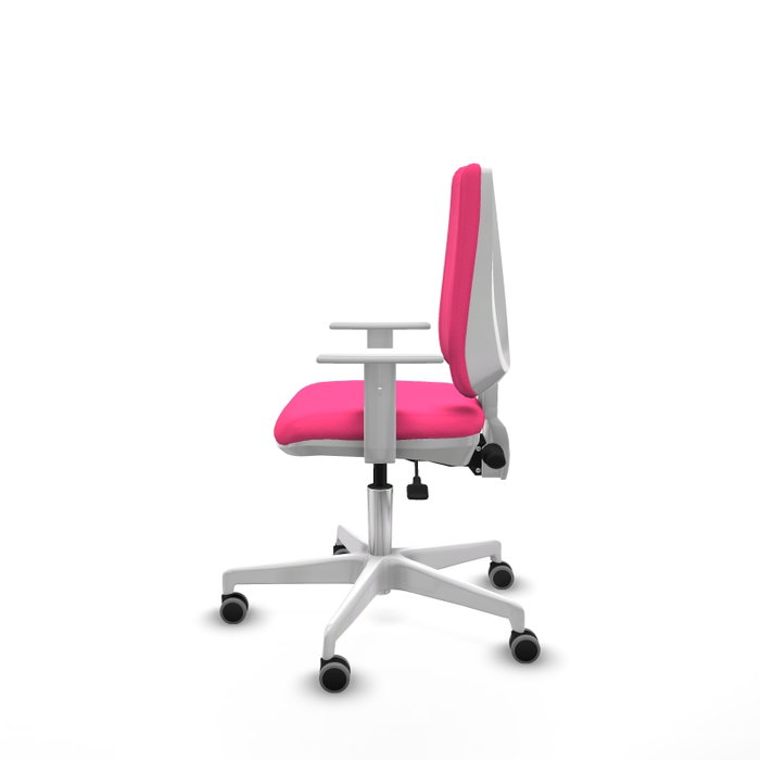 PIQUERAS Y CRESPO Silla de oficina Elche Rosa con mecanismo Asincro
