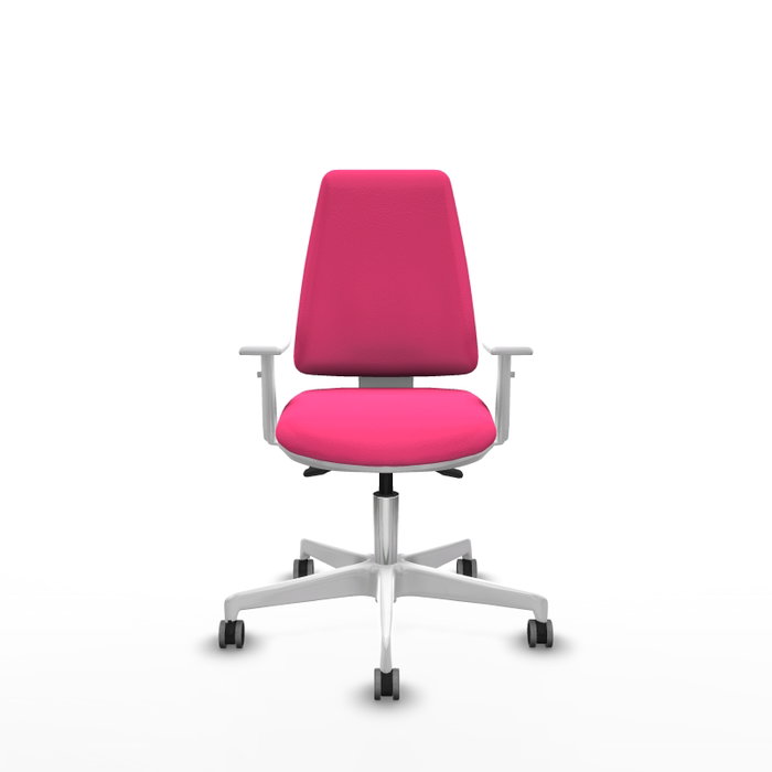 PIQUERAS Y CRESPO Silla de oficina Elche Rosa con mecanismo Asincro