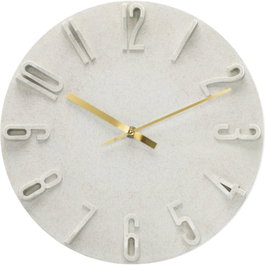 Hama Reloj de Pared Korfu Beige 30cm con Números 3D