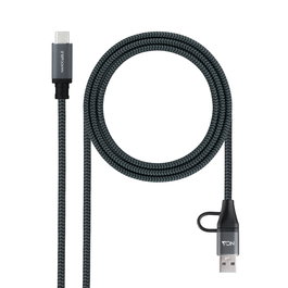 NANOCABLE CABLE USB3.2 GEN2x2 100W,USB-C+A/M-USB-C/M,1.5M