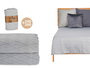 Giftdecor Colcha Cama Rombo Gris 240x260 cm (Set de 4)
