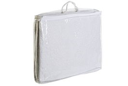 DKD Home Decor Colcha Romantico Blanco 260 x 180 cm Polyester Floral Para Cama 90-105 cm (2 Unidades)