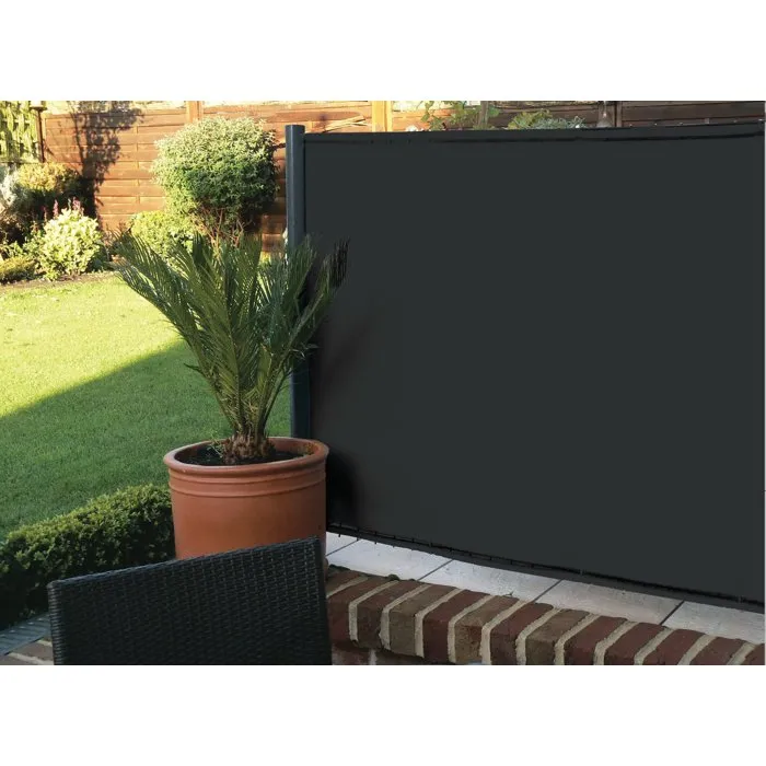 Nature Parabrisas IDEAL GARDEN Elegance - Pantalla de jardín - 200 g/m² - 1 x 3 m - Negro