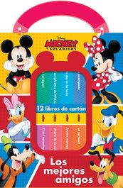 PI KIDS Disney: Mickey y sus amigos - Los mejores amigos - Mi primera biblioteca (12 libros de cartón)