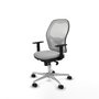 PIQUERAS Y CRESPO Silla de oficina Jorquera Gris claro y Blanco