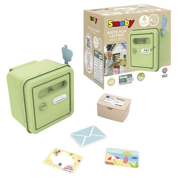 Smoby Buzón con Accesorios para Niños de 2 Años, Material Plástico, Idioma Español y Portugués