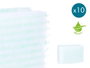 Berilo Set 10 Esponjas Jabonosas 20x12cm Blanco y Azul (Set de 12)
