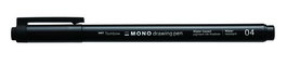 TOMBOW Rotulador Calibrado Mono Drawing Pen Punta Fina 04 (0,40 mm) Negro (Set de 4)