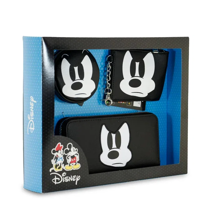 Disney Mickey Mouse Pack Billetero + Monederos Angry Negro Disney Mickey Mouse Pack Billetero + Monederos Angry Negro