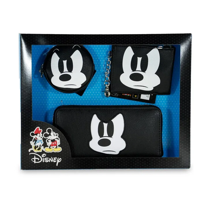 Disney Mickey Mouse Pack Billetero + Monederos Angry Negro Disney Mickey Mouse Pack Billetero + Monederos Angry Negro