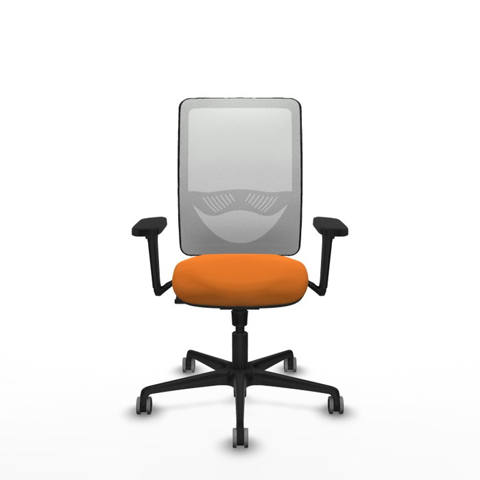 PIQUERAS Y CRESPO Silla de oficina Zulema Naranja y Blanco PIQUERAS Y CRESPO Silla de oficina Zulema Naranja y Blanco