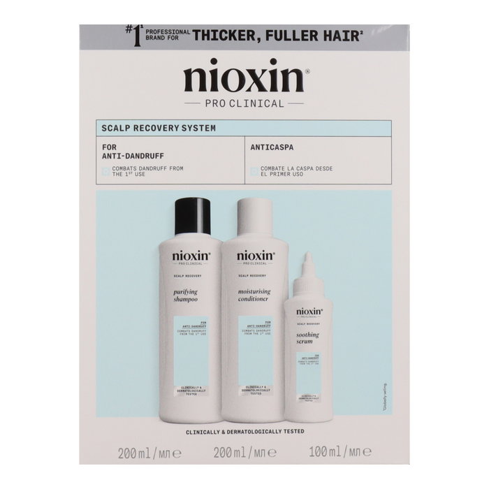 Nioxin Kit Scalp Recovery Anticaspa de 3 unidades