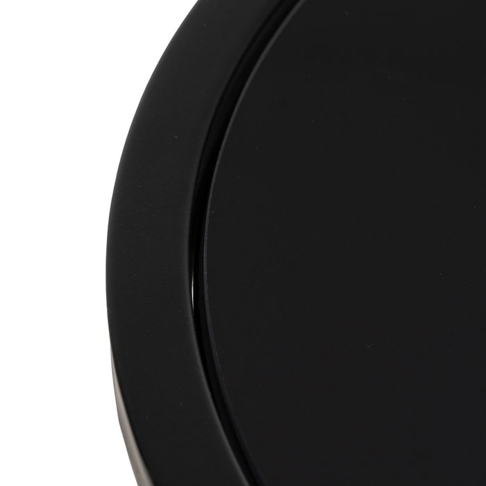 Consola Negro Metal-Cristal 101 X 30 X 83 cm