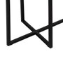 Ixia Consola de Metal y Cristal Negro 101 x 30 x 83 cm