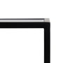 Ixia Consola de Metal y Cristal Negro 101 x 30 x 83 cm