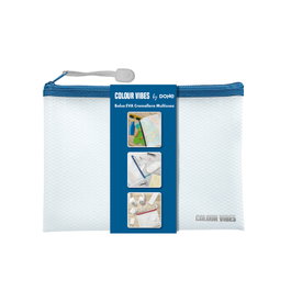 DOHE Paquete de 10 Bolsas con Cremallera Colour Vibes A5 Azul