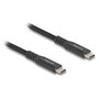 DeLOCK Cable USB Type-C a USB Type-C 20 Gbps 100 W 1 m Negro Metal