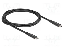 DeLOCK Cable USB Type-C a USB Type-C 20 Gbps PD 3.0 100 W 1 m Negro