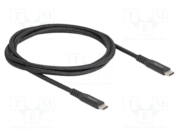 DeLOCK Cable USB Type-C a USB Type-C 20 Gbps PD 3.0 100 W 1 m Negro