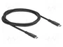 DeLOCK Cable USB Type-C a USB Type-C 20 Gbps PD 3.0 100 W 1 m Negro