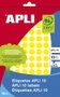 Apli Etiquetas Adhesivas Circulares Amarillas 10mm