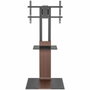 AISENS Soporte de Suelo Inclinable con Bandeja DVD FT86TSE-401 para TV de 37-86 pulgadas