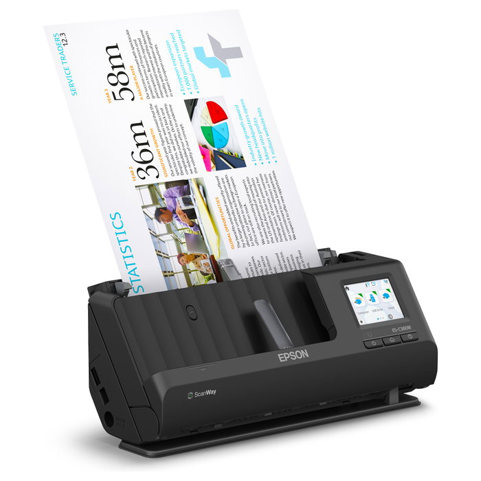 Epson WorkForce ES-C380W Escáner A4 con ADF Negro