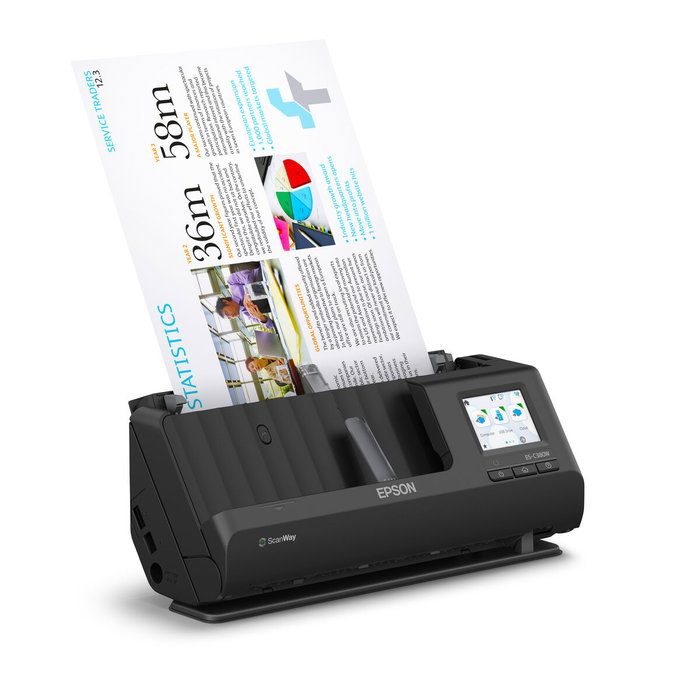 Epson WorkForce ES-C380W Escáner A4 con ADF Negro
