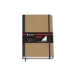 Cuaderno Vesta Nature A5 96H 80Gr. Cuadrc.5X5 Con Goma