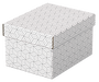 Esselte Caja de Almacenamiento Blanca 628280 Pack 3 Cajas 255x200x150mm