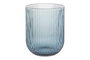 DKD Home Decor Set de 6 Vasos de Cristal Rayado Azul 240ml