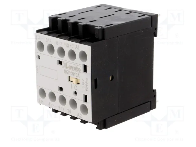 LOVATO ELECTRIC Contactor BG 3-polar 9A 230VAC