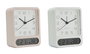 DKD Home Decor Reloj Despertador Digital Blanco Rosa Palo con Termómetro e Higrómetro 4.5 x 12 x 10 cm (2 Unidades)