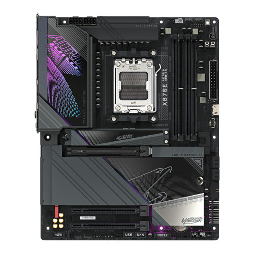 Gigabyte Placa Base X870E AORUS MASTER para AMD Ryzen 9000, VRM 16+2+2, DDR5 8200MHz OC, PCIe 5.0, 4xM.2, Wi-Fi 7, LAN 5GbE, USB 3.2 Gen 2x2