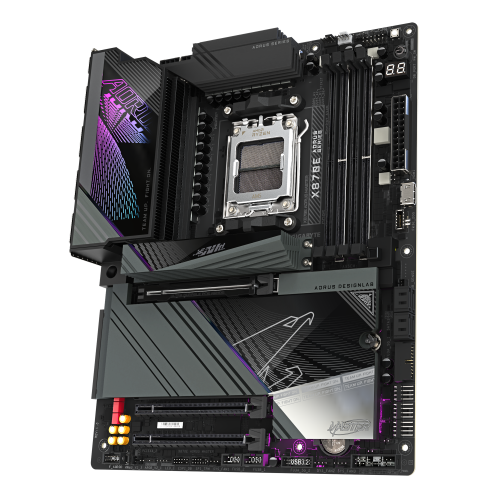 Gigabyte Placa Base X870E AORUS MASTER para AMD Ryzen 9000, VRM 16+2+2, DDR5 8200MHz OC, PCIe 5.0, 4xM.2, Wi-Fi 7, LAN 5GbE, USB 3.2 Gen 2x2