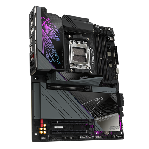 Gigabyte Placa Base X870E AORUS MASTER para AMD Ryzen 9000, VRM 16+2+2, DDR5 8200MHz OC, PCIe 5.0, 4xM.2, Wi-Fi 7, LAN 5GbE, USB 3.2 Gen 2x2