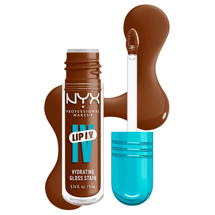 Nyx Professional Make Up LIP I.V. gloss #04-Cocoa Quench! Labial con brillo y larga duración 5 ml