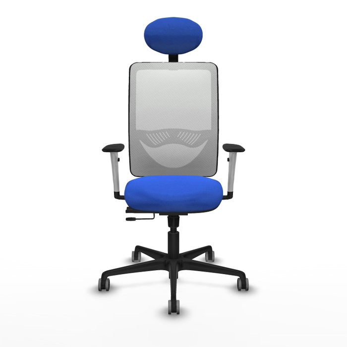 PIQUERAS Y CRESPO Silla de oficina Zulema con mecanismo Sincro/Traslack, Azul y Blanco PIQUERAS Y CRESPO Silla de oficina Zulema con mecanismo Sincro/Traslack, Azul y Blanco